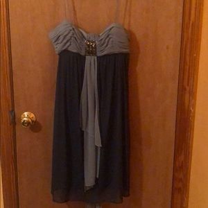Light and dark gray dress